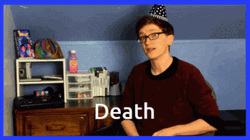 Death Celebration Blowing Party Horn GIF