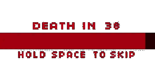 Death In 33 Hold Space To Skip Sticker