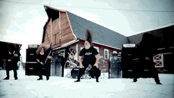 Death Metal Winter Headbang GIF