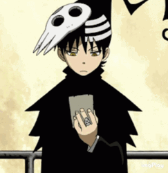 Death The Kid Check Watch Looking Around GIF
