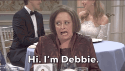 Debbie Downer Awkward Close-Up Shot GIF