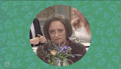Debbie Downer Smelling Flowers GIF