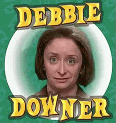 Debbie Downer Weird Smirk GIF