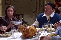 Debbie Downer With Thanksgiving Turkey GIF