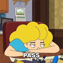 Debbie Harper Saying Pass GIF