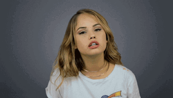Debby Ryan Hurry Up Gesture GIF