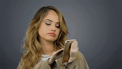 Debby Ryan Tiny Hands Swipe GIF