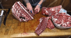 Deboning Meat Is So Satisfying GIF
