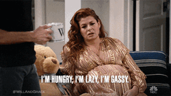 Debra Messing Pregnant Belly Always Gassy GIF