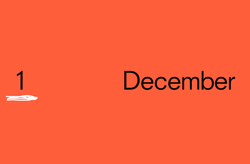 December Calendar Days Digital Text