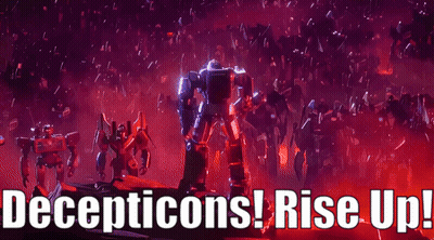Decepticons Rise Up Poster GIF