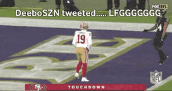 Deebo Samuel Celebrating NFL Touchdown GIF