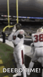 Deebo Samuel Ginger Pointing Upward GIF