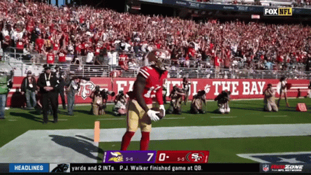Deebo Samuel NFL Running On Field GIF