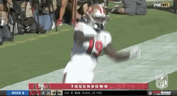 Deebo Samuel Regular Season Touchdown Dances GIF