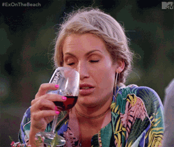 Deep Breath Sipping Wine GIF