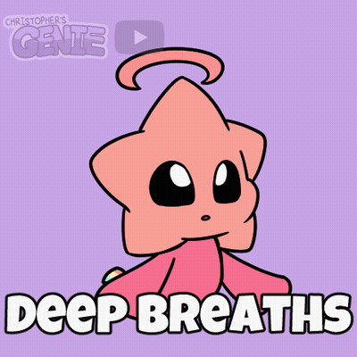 Deep Breaths Cartoon GIF