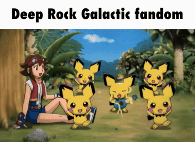 Deep Rock Galactic Fandom Written On Bottom GIF