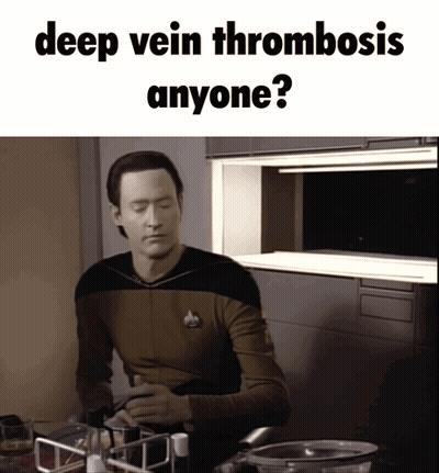 Deep Vein Thrombosis Man In Kitchen GIF