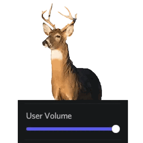 Deer Next To Volume Button Sticker