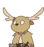 Deer With Antlers And C Belt Sticker