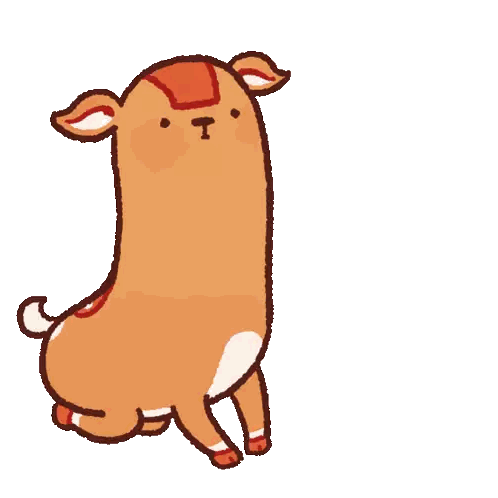 Deer With Red Head Sticker