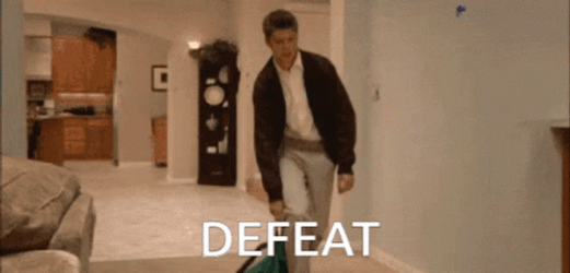 Defeated Worker Passing Out On Floor GIF