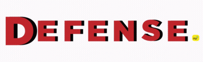 Defense In Red Letters GIF