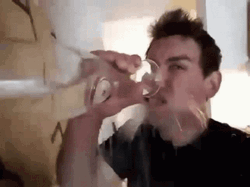 Dehydrated Thirsty Man Drink Water Rapidly GIF