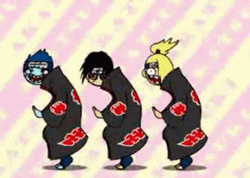 Deidara Naruto Dancing Ninja Anime GIF