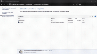 Deinstaller Ou Modifier Un Programme GIF
