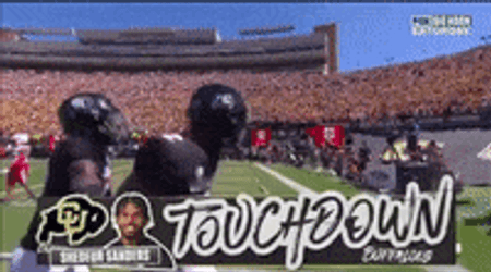 Deion Sanders Football Game Touchdown GIF