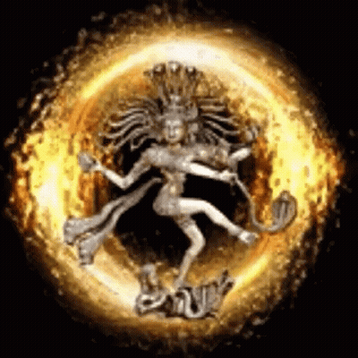 Deity Dancing In Circle Of Flames GIF