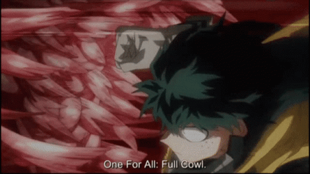 Deku Vigilante Defeats Muscular In One Punch GIF