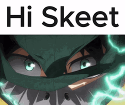 Deku Vigilante Hi Skeet GIF