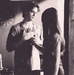 Delena Couple Heartbeat Chest Vampire Diaries GIF