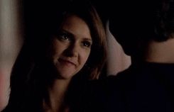 Delena Happy Couple Kiss The Vampire Diaries GIF