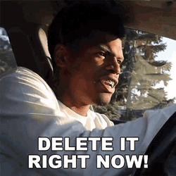 Delete It Right Now Rickey GIF