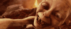 Delighted Gollum My Precious Ring  GIF