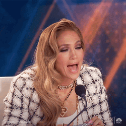 Delightfully Impressed Jennifer Lopez GIF