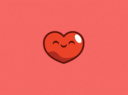 Delightfully Smiling Heartbeat GIF