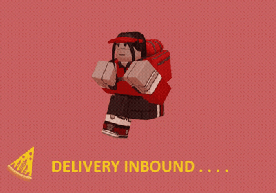 Delivery Inbound Sign With Cartoon Character GIF