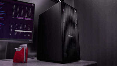 Dell Computer Monitor Displaying Purple Screen GIF