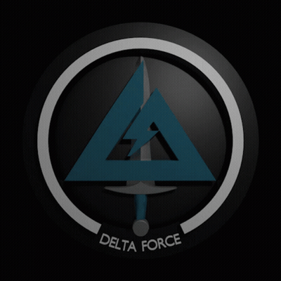 Delta Force Logo Triangle Sword GIF