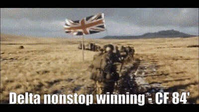 Delta Nonstop Winning Cf 84 ' Is Written On The Screen GIF