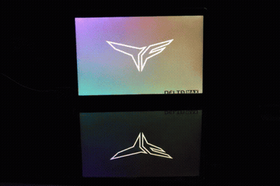 Deltamax Logo On Cell Phone Screen GIF