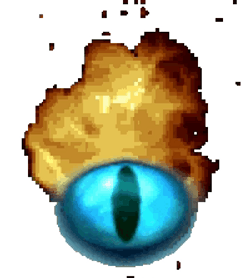 Deltarune Explosion Blue Eye GIF