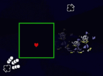 Deltarune Jevil Heart Clover GIF