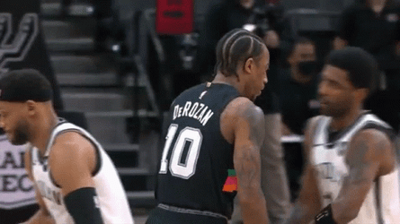 Demar Derozan And Kyrie Irving Hug GIF