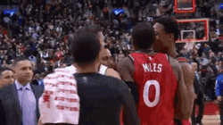 Demar Derozan Push Goran Dragic GIF
